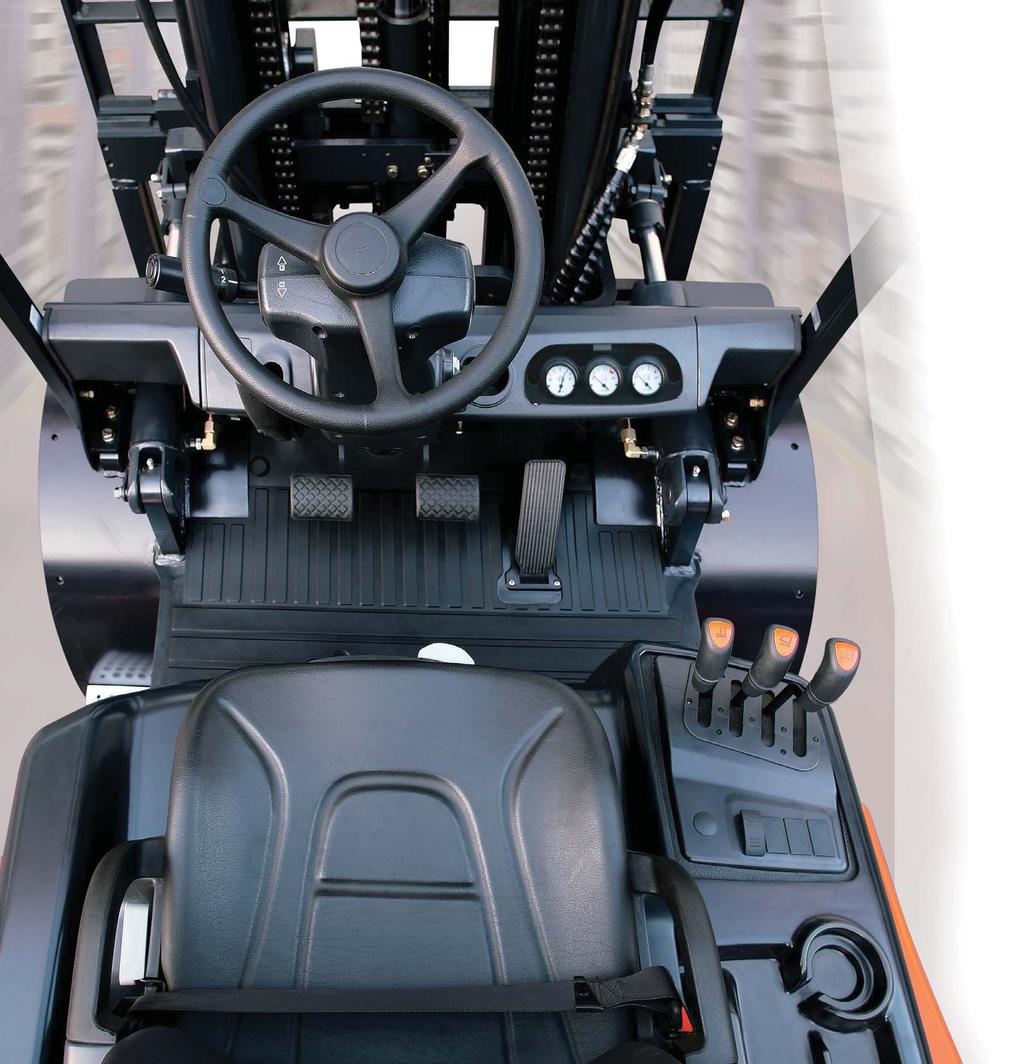 Operator Comfort for Driver Efficiency is One of Doosan s Top Priorities Doosan forklifts are