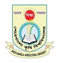 Sher-e-Bangla Agricultural University Admission Test-208 Seat Plan (Roll Number: 000 4863) Sl. No. of Name of the Centre Roll Nos. No. of Seats No.