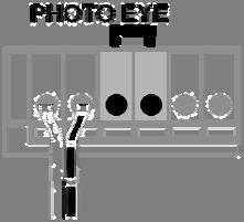 Connecting Photo Eye Safety System To prevent SERIOUS INJURY or DEATH from electrocution: - Power MUST NOT be connected