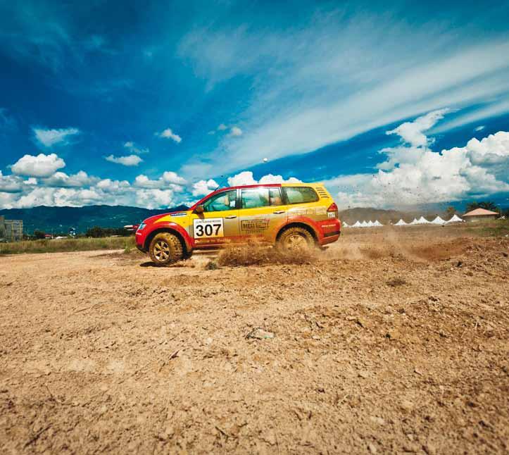 news Pajero Sport tackling the rough terrain The Dakar Rally Experience in Sabah Triton and Pajero Sport put to the test by two-time Dakar champ The Mitsubishi 4X4 Dakar Rally Experience recently