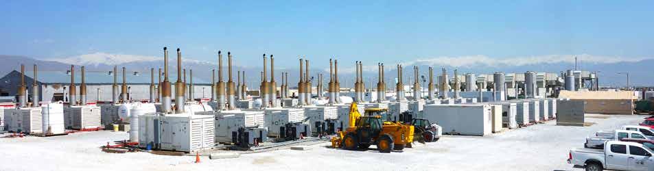 RAPID AND RELIABLE TURNKEY POWER SOLUTIONS WORLDWIDE LOUIS BERGER POWER 36 MW Lease Plant, Bagram Airfield, Afghanistan.