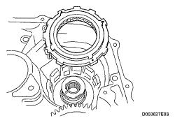 Fig. 47: Identifying Rear Differential Carrier Assembly Replacement Components With Torque Specifications (7 Of 7) REMOVAL 1. DRAIN DIFFERENTIAL OIL 2. REMOVE REAR WHEEL 3.