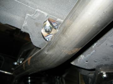 Fasten by using a 5/16-24 x1 Button Head Bolts with head of the bolt inside the car.