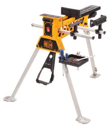 Powerful clamping system, with a strength of up to 1000 kg.
