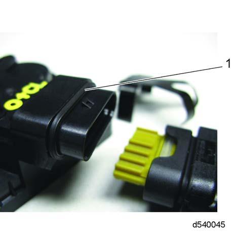 5. Install O-ring seal on the ITV electrical connector. See Figure 22. 1. O-Ring Figure 22 O-Ring 6.