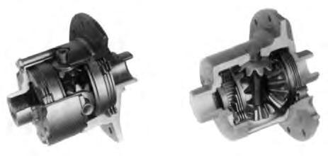 The Spicer Limited Slip differential has the same power flow as a conventional differential, plus a more direct flow which automatically takes effect as driving conditions demand.