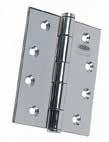 100 Series Architectural Hinges Stainless Steel Ball Bearing Hinges Satin Stainless Steel/Polished Stainless Steel/Button Tipped Hinge Suitable for interior/exterior doors where a durable,