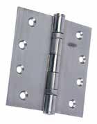 100 Series Architectural Hinges Mild Steel Ball Bearing Hinges Suitable for general purpose interior/ exterior doors where a standard ball bearing hinge is required or when being used in conjunction