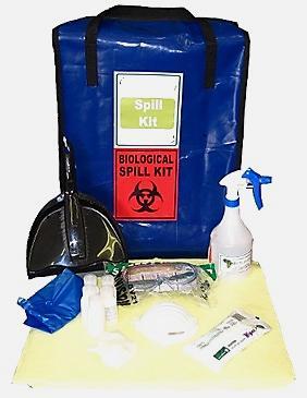 BIOLOGICAL SPILL KITS (BLOOD, FLUIDS, WATERS) (Refills kits and single items replacements available for all