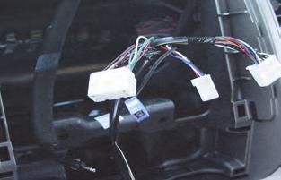 Toyota 4-Runner Prepare the Vehicle side harnesses for connection to the Rosen