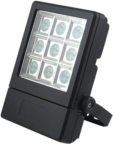 FLOOD LIGHT PROFESSIONAL For a focussed beam without stray-light effect With high quality CREE LED S In low power models 6W 18W (grey aluminum) and high power models 5W 10W (black aluminum) In