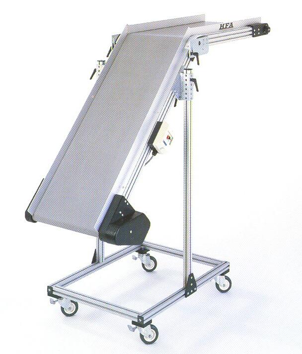 HFA 2240 Series Horizontal To Decline Conveyor The 2240 Incline Conveyor features a a low profile yet extremely rigid anodized extruded aluminum frame angle adjustment of 0-50 degrees 2 ply,