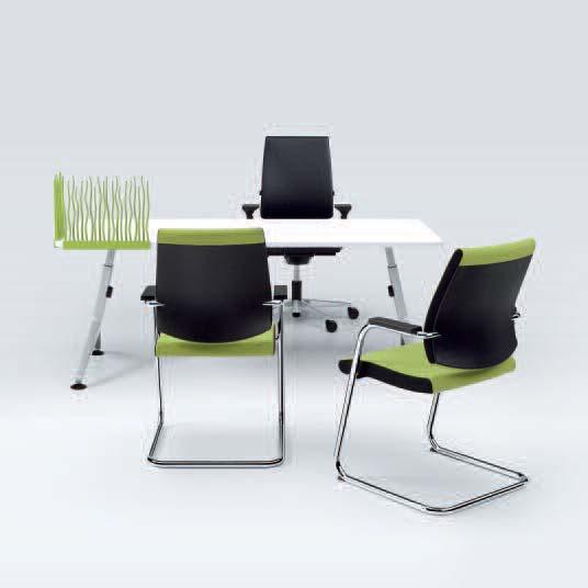 A chair that is as individual as you yourself. Whether mobile or static, it is always comfortable.