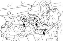 EM6 ENGINE MECHANICAL (1MZFE) CYLINDER HEAD M/T and California A/T Manifold Stay Except M/T and California A/T 5. REMOVE RH EXHAUST MANIFOLD (a) California A/T: Disconnect the A/F sensor connector.