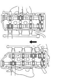 REMOVE AIR INTAKE CHAMBER ASSEMBLY (See page EM) 6. REMOVE IGNITION COILS 7. DISCONNECT RADIATOR HOSE FROM WATER OUTLET 8. REMOVE CYLINDER HEAD COVERS (See page EM) 9. SET NO.