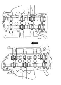 ENGINE MECHANICAL (1MZFE) VALVE CLEARANCE EM5 5 5 (b) Turn the crankshaft / of a revolution (0 ), and check only the