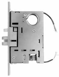 The switch monitors the outside trim (locked or unlocked). The device is furnished standard as Fail Secure (FSE). When power is off the trim is locked. Power is applied to unlock the trim.