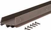SWEEPS 15/16 1-1/8 967C and 967D Anodized Clear and Anodized Brown Aluminum Door Sweep Weatherstrip Brush Insert, 2-1/16 x 3/8 Part Number - 967C and 967D RE 967C-36 Door Sweep RE 967C-42 Door Sweep