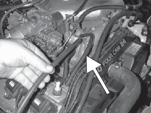 When installing the intake system, do not completely tighten the hose