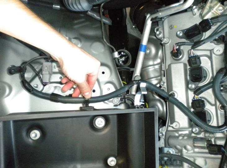 14. Secure the TRD lower air box with the three M8 bolts removed in step C 7.