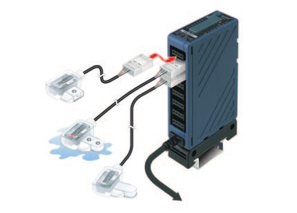 * Even with only one leak detection sensor connected, an OFF signal is output if the sensor detects liquid leakage, or if the unit has been installed incorrectly. m 6.56 ft m 9.