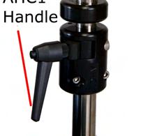 This height is commonly adjusted so that it is at a midpoint for using the handle-adjust