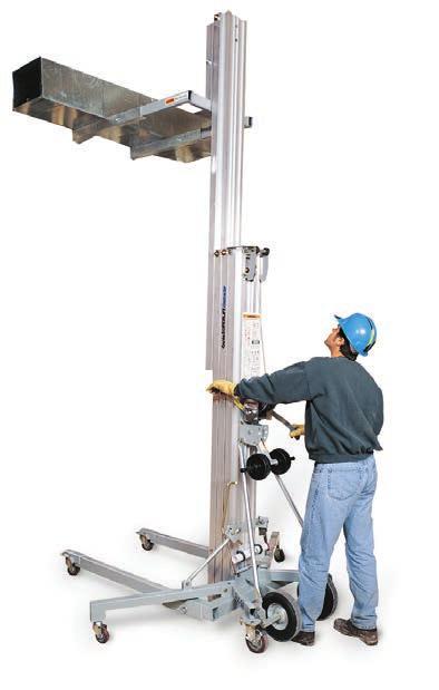 Rear transport wheel assembly also facilitates maneuvering on uneven surfaces. Quick setup requires no tools.