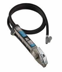 Magnified linear scale Cast aluminium body with impact absorbing rubber bumper HOSE LENGTH Ergonomically designed trigger Designed for high pressure applications and the aircraft industry TYRE VALVE