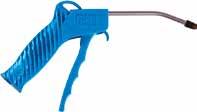 Plastic Blowgun Ergonomically designed handle, for comfort in use Supplied in blister pack Air Tools MAXIMUM SUPPLY PRESSURE AIR INLET AIR FLOW BG5002 10 bar / 140 psi Rp 1/4 270 l/min / 9.