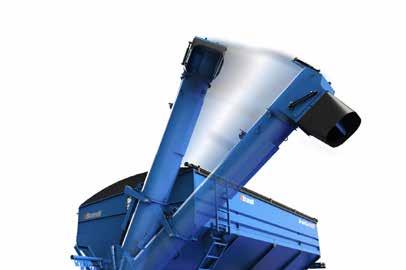 When folding up the auger it can be stored in either field mode for quick unfolding, or transport mode to make the GrainCart easier to