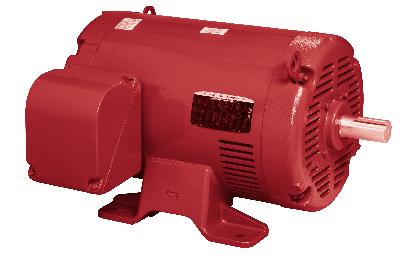 start on either voltage or part winding start on low voltage 460V motors have 12 leads and are suitable for wye-delta, across the line or part winding start UL file E48121 Exterior red paint RAL002