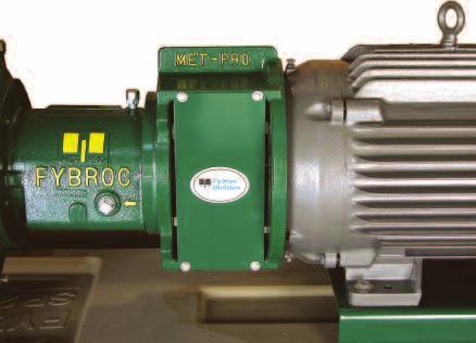 to Ft (99 m) C-faced JM extension motors up to 5 HP (7 KW) 6 sizes (all Fybroc Series 16 Group I and Group II pumps) Available for mounting on FRP baseplates