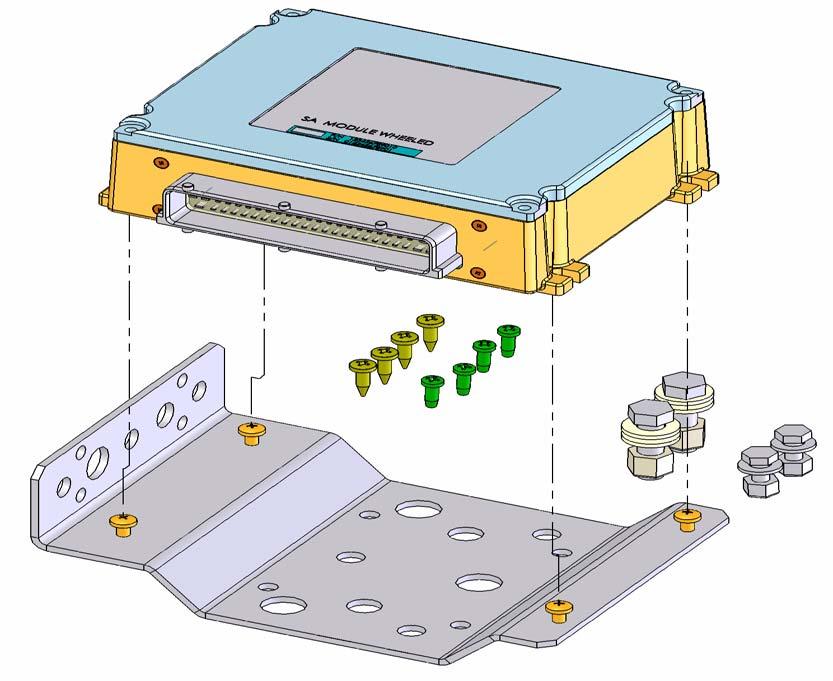 6 Install the SA Module This Install the SA Module chapter contains information in the following sections: SA Module Bracket and SA Module Overview Mount the SA Module Bracket Mount the SA Module SA