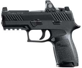 Sig Sauer P320 RX Compact Features Caliber = 9mm Polymer Grip Stainless Frame Accessory Rail Striker Fired Barrel Length = 3.9 25.