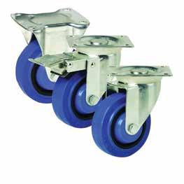 55kg light duty Light duty Double headset CASToRS Ideal for display and shopfitting equipment, medical trolleys and equipment, commercial and domestic furnishings CASToRS 100kg Light industrial Light