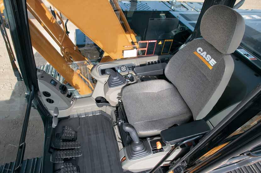 SUPERIOR OPERATOR ENVIRONMENT Quietly Productive A quiet cab means a more comfortable, relaxed operator and that means greater productivity. For quiet operation, it doesn t get any better than this.