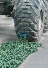 Put the rope on the top of the tyre. 3.