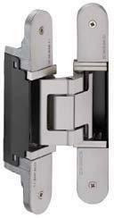 Concealed mortise hinge TECTUS TE 540 D A8 For frames made of wood, steel or aluminium For doors with doubling elements up to 8 mm Suitable for DIN left hand and DIN right hand Max.