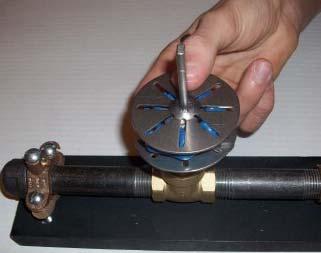 Step 2: Place top disc on top of Gate valve handle