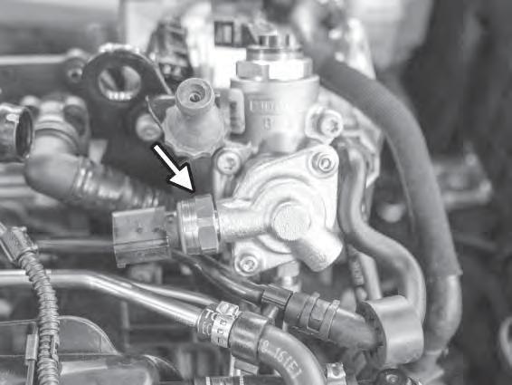 39) If you are installing the APR HPFP during this install, remove the fuel pressure sensor from the stock fuel pump, and install it on the APR pump with a 24mm closed end wrench.