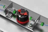 Adjustment of the counterclockwise and clockwise rotation limits is accomplished by unscrewing the locking nuts, turning the respective left and right stop studs to reduce or