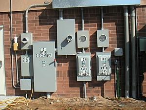Most branch circuit type breakers have an interrupting rating of 10,000 amps. This means the circuit breaker can withstand that much fault current without causing an explosion.