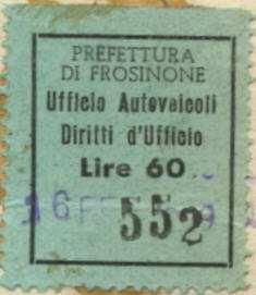 Ufficio 23.5 x 26.5 mm P11 60 Lire green 2/1949 5.