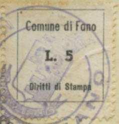 5 4 lire orange 10/1946 4.00 T1 Urgenza 22.5 x 29.