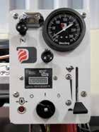 The control panel includes a RUN/ STOP ignition switch, a starter button, throttle, liquid-filled gauges. It will also work with recoil rope start engines. Ship. wt. 1 lb.