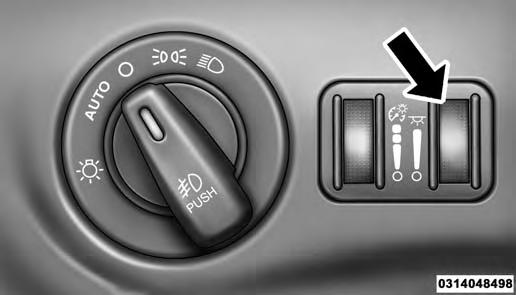 UNDERSTANDING THE FEATURES OF YOUR VEHICLE 121 Parade Mode (Daytime Brightness Feature) Rotate the instrument panel dimmer control upward to the first detent.
