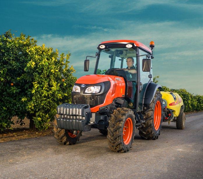 #Highlights M5001N: the lean performer The Kubota M5001N is the highly productive professional vehicle for demanding wine and fruit growers.