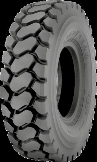 offers 50% deeper tread than standard E-3 for long wear AGGREGATES ROCK HARD IMPROVED SURFACE Engineering Data Loads and Inflation Design Rim Width / Flange Height (inches) Star Marking Load Speed