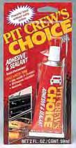 Adhesives & Sealants Pit Crew s Choice Adhesive & Sealant A versatile automotive adhesive/sealant. Bonds nearly anything from seat tears to loose trim.