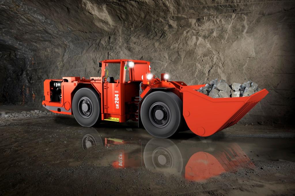 UNDERGROUND LOADER Sandvik LH204 is designed to give maximum tramming capacity in narrow mining and tunneling applications.